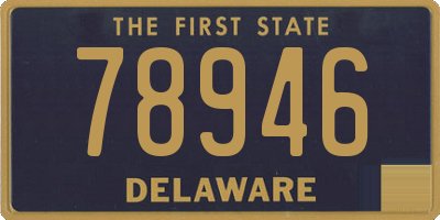 DE license plate 78946