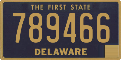DE license plate 789466