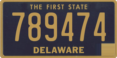DE license plate 789474