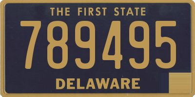 DE license plate 789495