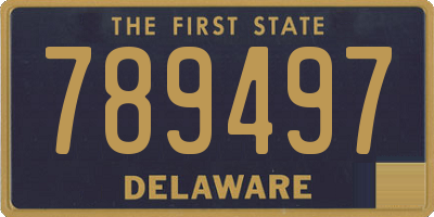 DE license plate 789497