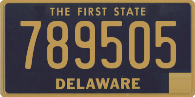 DE license plate 789505