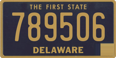 DE license plate 789506
