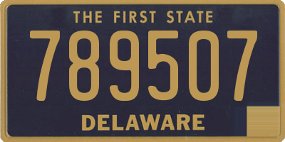 DE license plate 789507