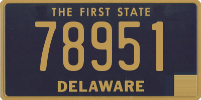 DE license plate 78951