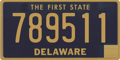 DE license plate 789511