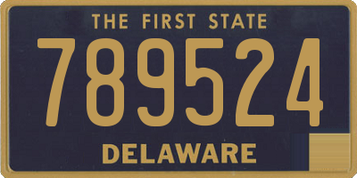 DE license plate 789524