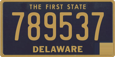 DE license plate 789537