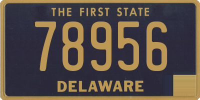 DE license plate 78956
