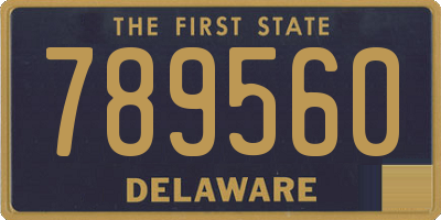 DE license plate 789560