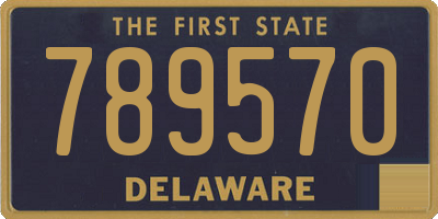 DE license plate 789570