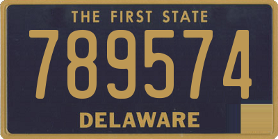 DE license plate 789574