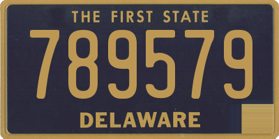 DE license plate 789579