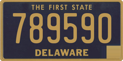 DE license plate 789590