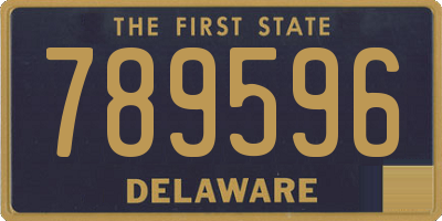 DE license plate 789596