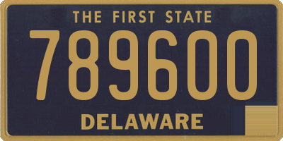 DE license plate 789600