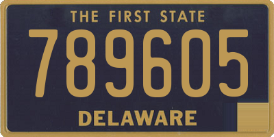 DE license plate 789605