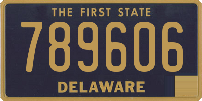 DE license plate 789606