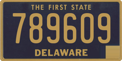 DE license plate 789609