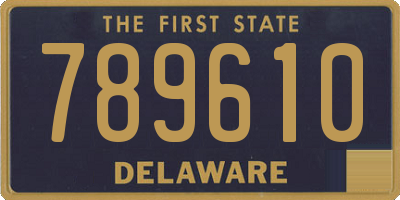 DE license plate 789610