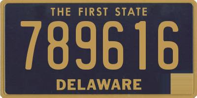 DE license plate 789616