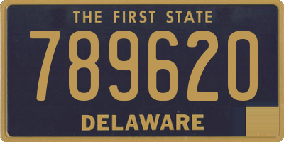 DE license plate 789620