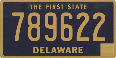 DE license plate 789622