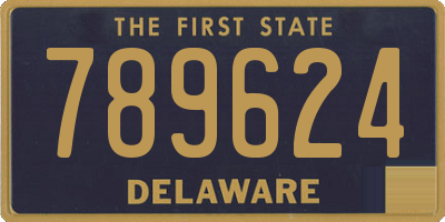 DE license plate 789624