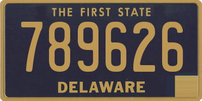 DE license plate 789626