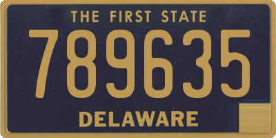 DE license plate 789635