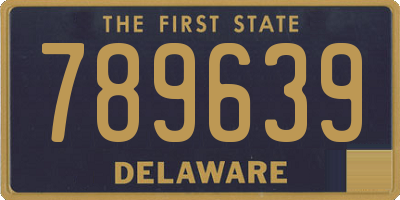 DE license plate 789639