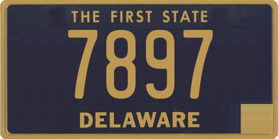 DE license plate 7897