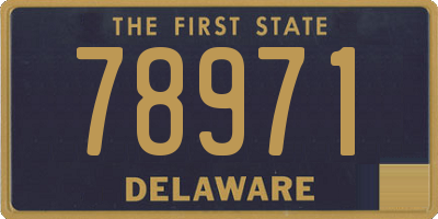 DE license plate 78971