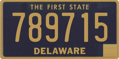 DE license plate 789715