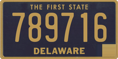 DE license plate 789716