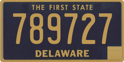 DE license plate 789727