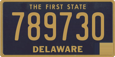 DE license plate 789730