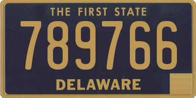 DE license plate 789766