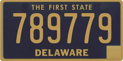 DE license plate 789779