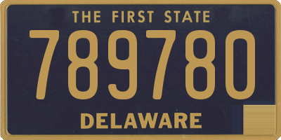 DE license plate 789780