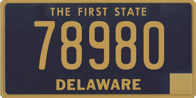 DE license plate 78980