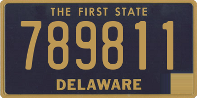 DE license plate 789811