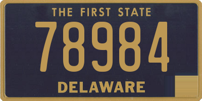 DE license plate 78984