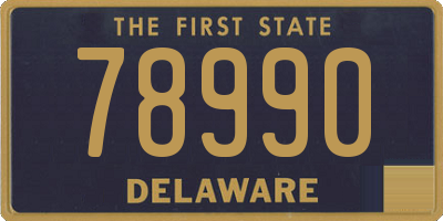DE license plate 78990