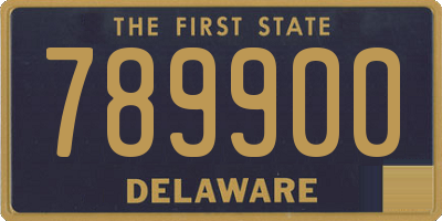 DE license plate 789900