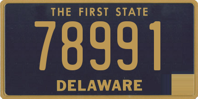 DE license plate 78991
