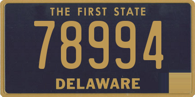 DE license plate 78994