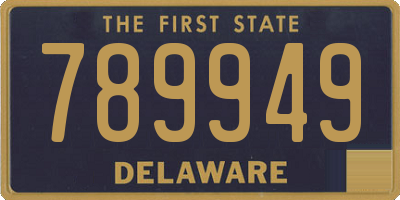 DE license plate 789949
