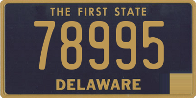 DE license plate 78995