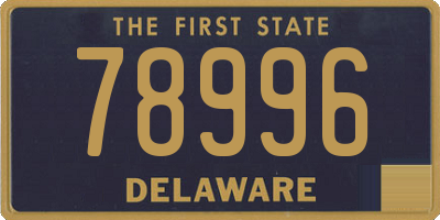DE license plate 78996